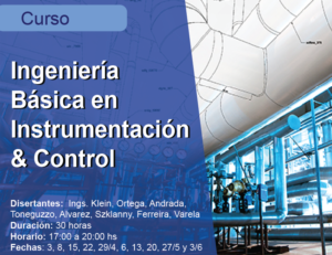 De abril a junio: curso de ingeniería básica I&C