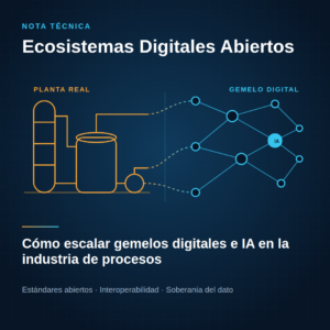 Ecosistemas Digitales Abiertos: el cambio de paradigma para escalar Gemelos Digitales e Inteligencia Artificial en la industria de procesos